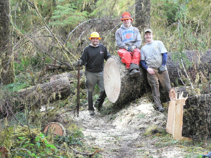 Clearing Blowdows for Open Trail Access